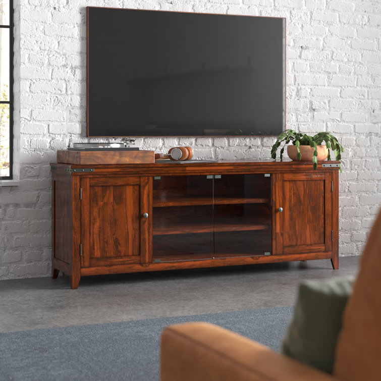 Steelside™ Darcie Solid Wood TV Stand for TVs up to 88" Wayfair